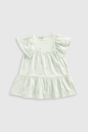 Green Broderie Dress