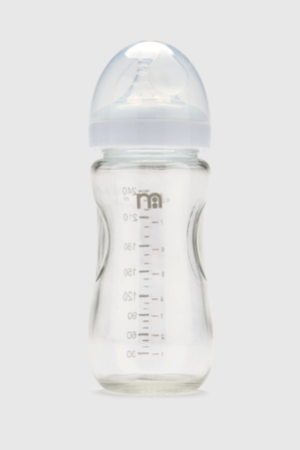 Single Wide-Neck Glass Bottle 240ml